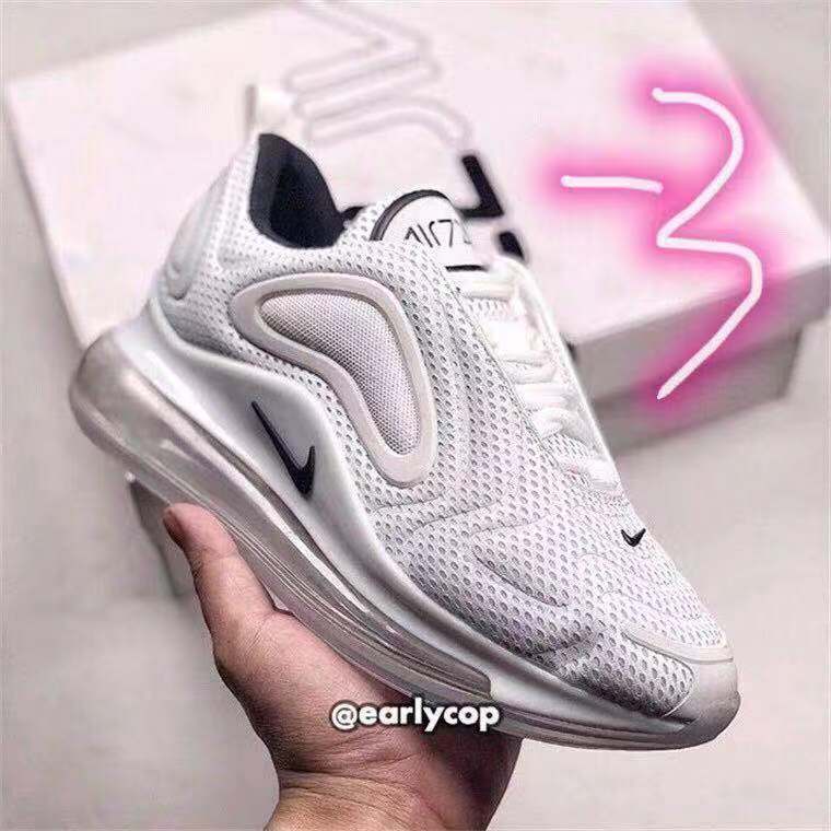 New Nike Air Max 720 Pure White Shoes - Click Image to Close